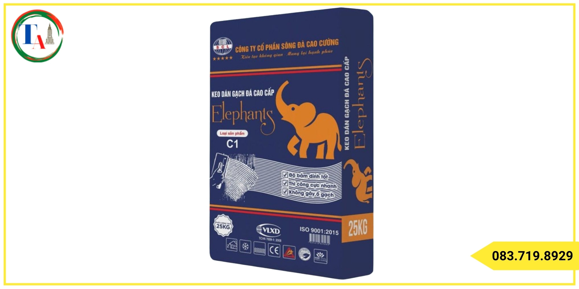 Keo dán gạch SCL - Elephants là gì?